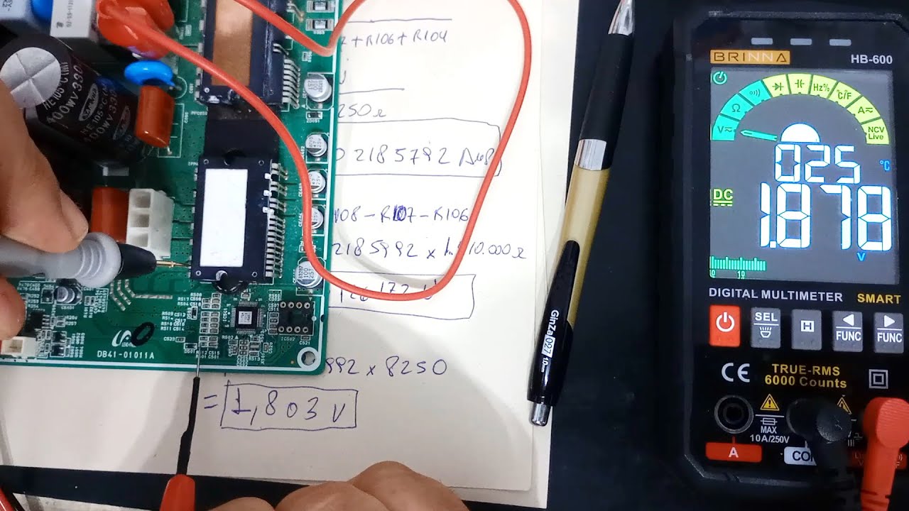 Circuito DC Detect en Placa Externa SAMSUNG INVERTER