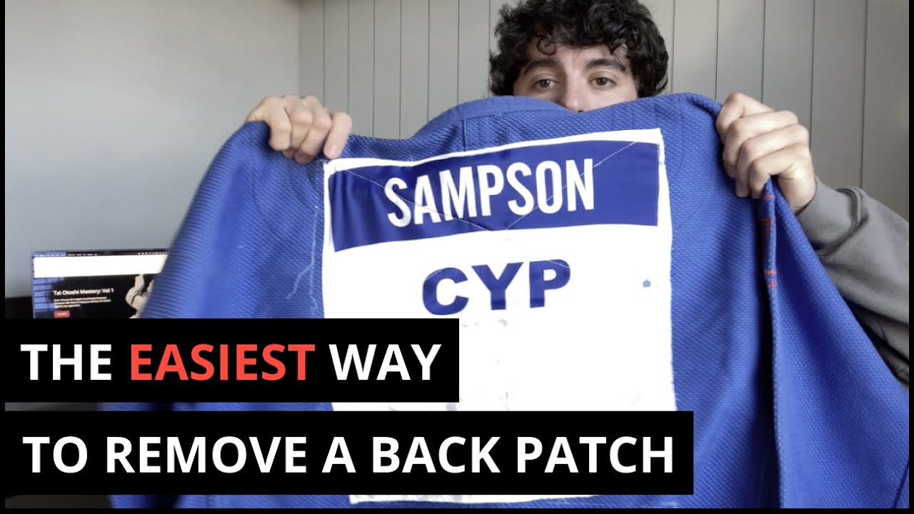 How to remove a backpatch in Judo / BJJ