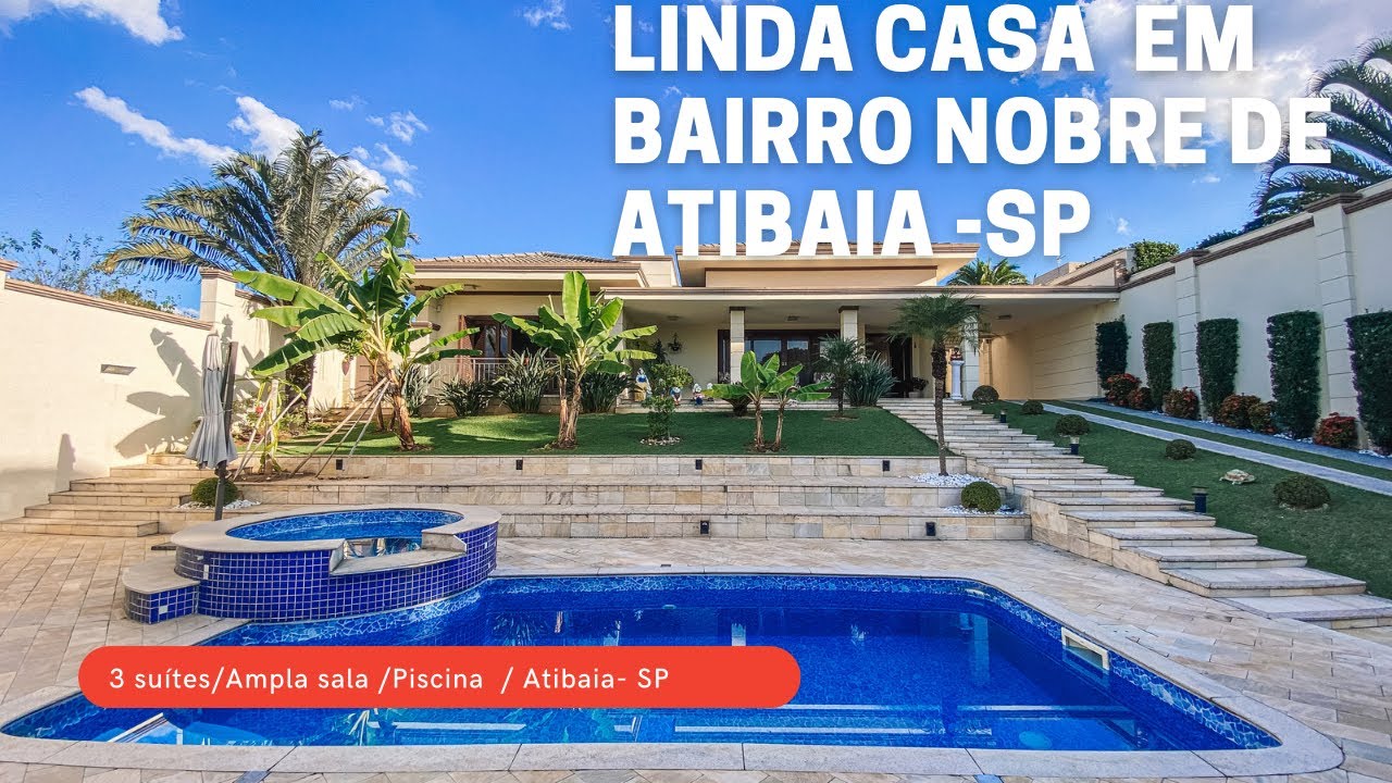 (Vendida ) Linda casa com ambientes amplos a venda em bairro nobre de Atibaia - SP/ R$ 2.800.000