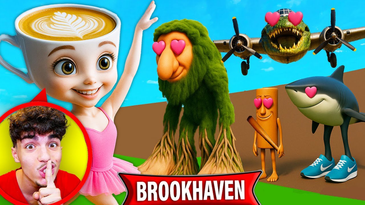 DIVENTO BALLERINA CAPPUCCINA E TUTTI I BRAINROT ci PROVANO CON ME su ROBLOX BROOKHAVEN!