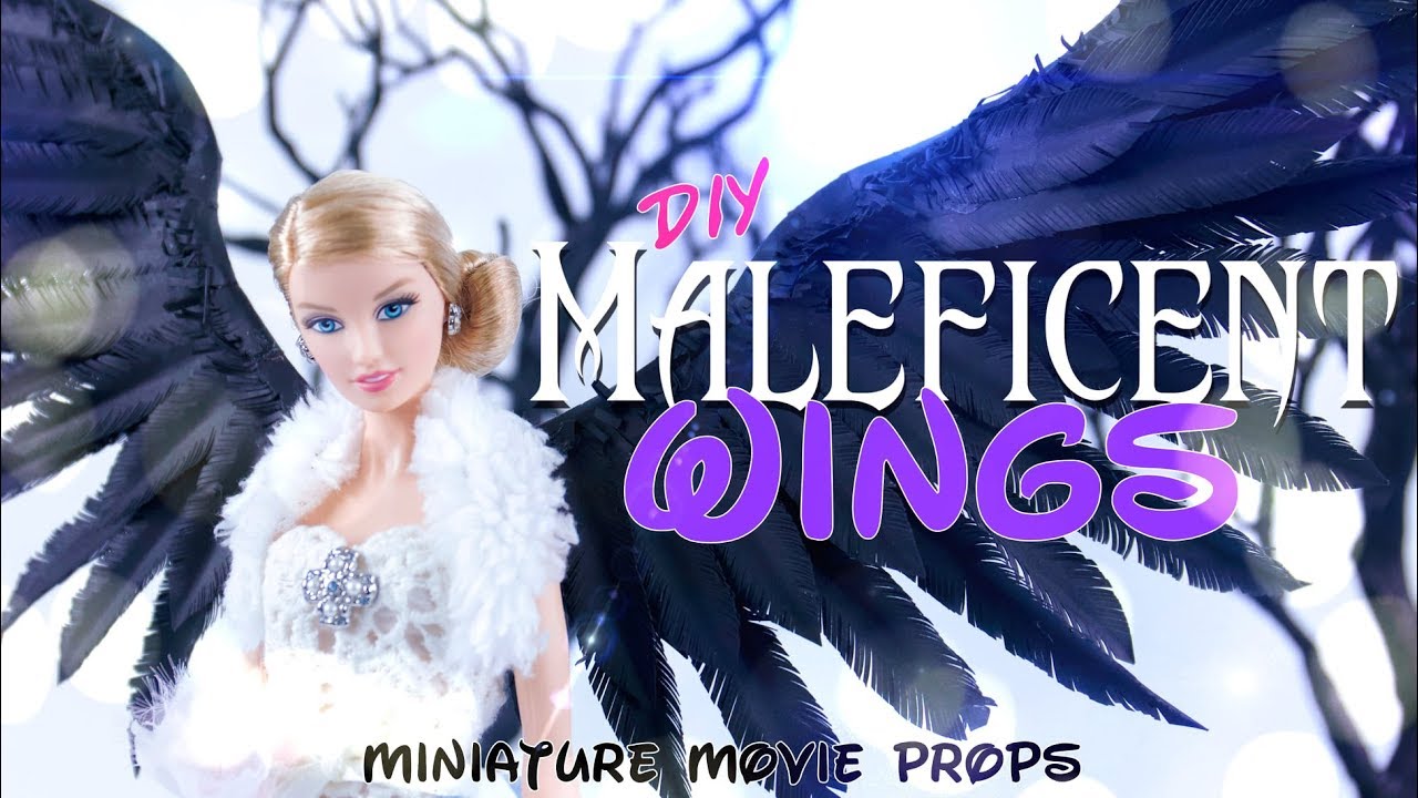 DIY - How to Make: Paper Maleficent Wings | Miniature Movie Props | 1:6th Scale