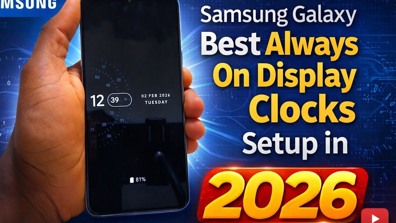 Samsung Galaxy best always on display clocks Setup in 2026
