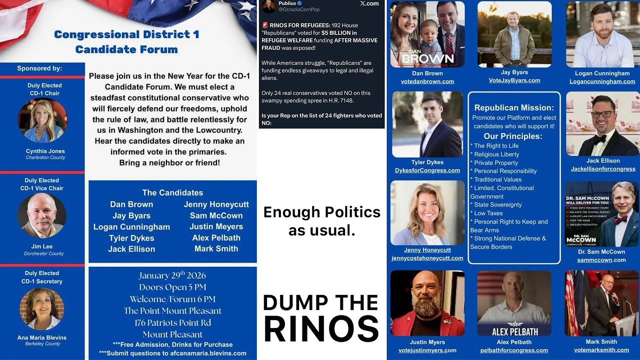 CONGRESSIONAL DISTRICT 1 CANDIDATE FORUM 1-29-26