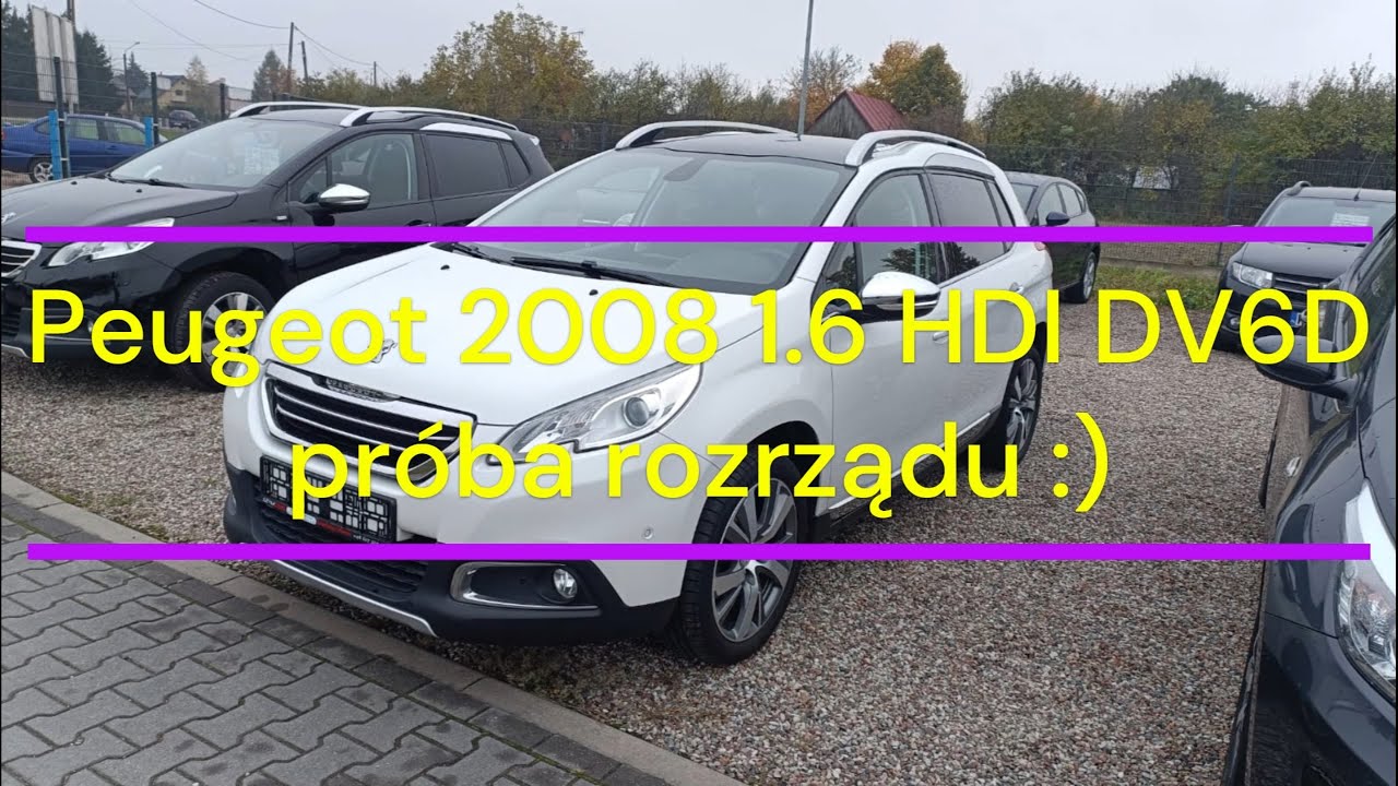 Peugeot 2008 próba rozrządu 1.6 HDI DV6D timming belt