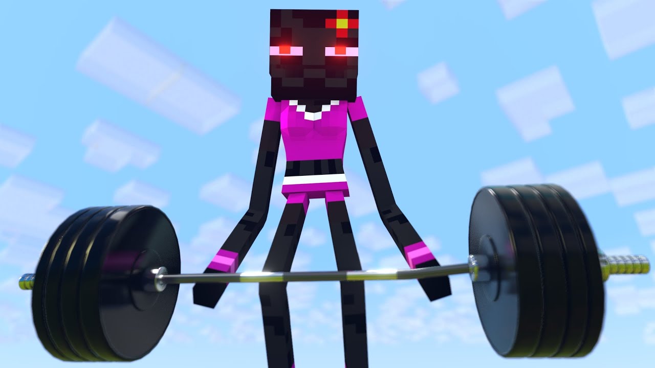 Girls from Minecraft gain muscle 😂 | Funny Minecraft animation