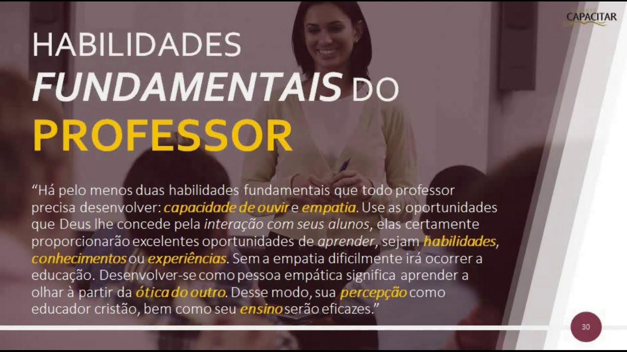 Habilidades Fundamentais do Professor da EBD | Prof. Cristiano Vieira | Projeto Capacitar