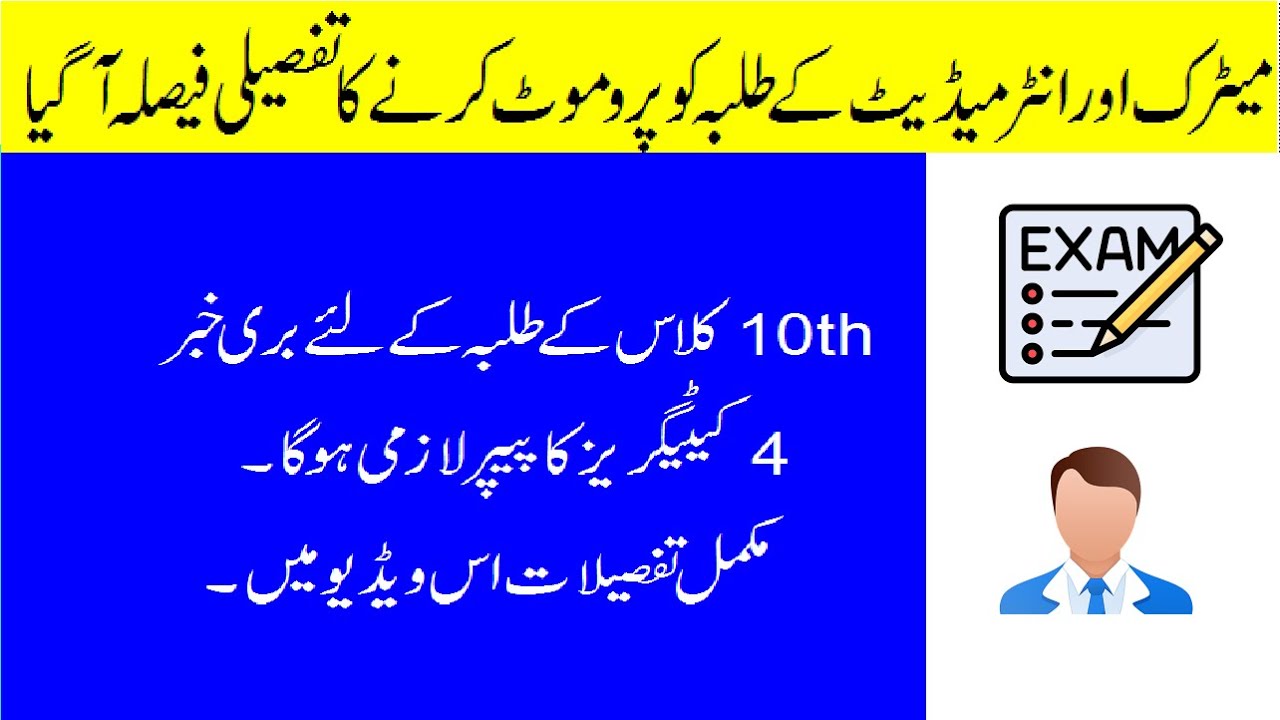 Complete Detail of promotion of Matric and Intermediate students | Promotion Formula