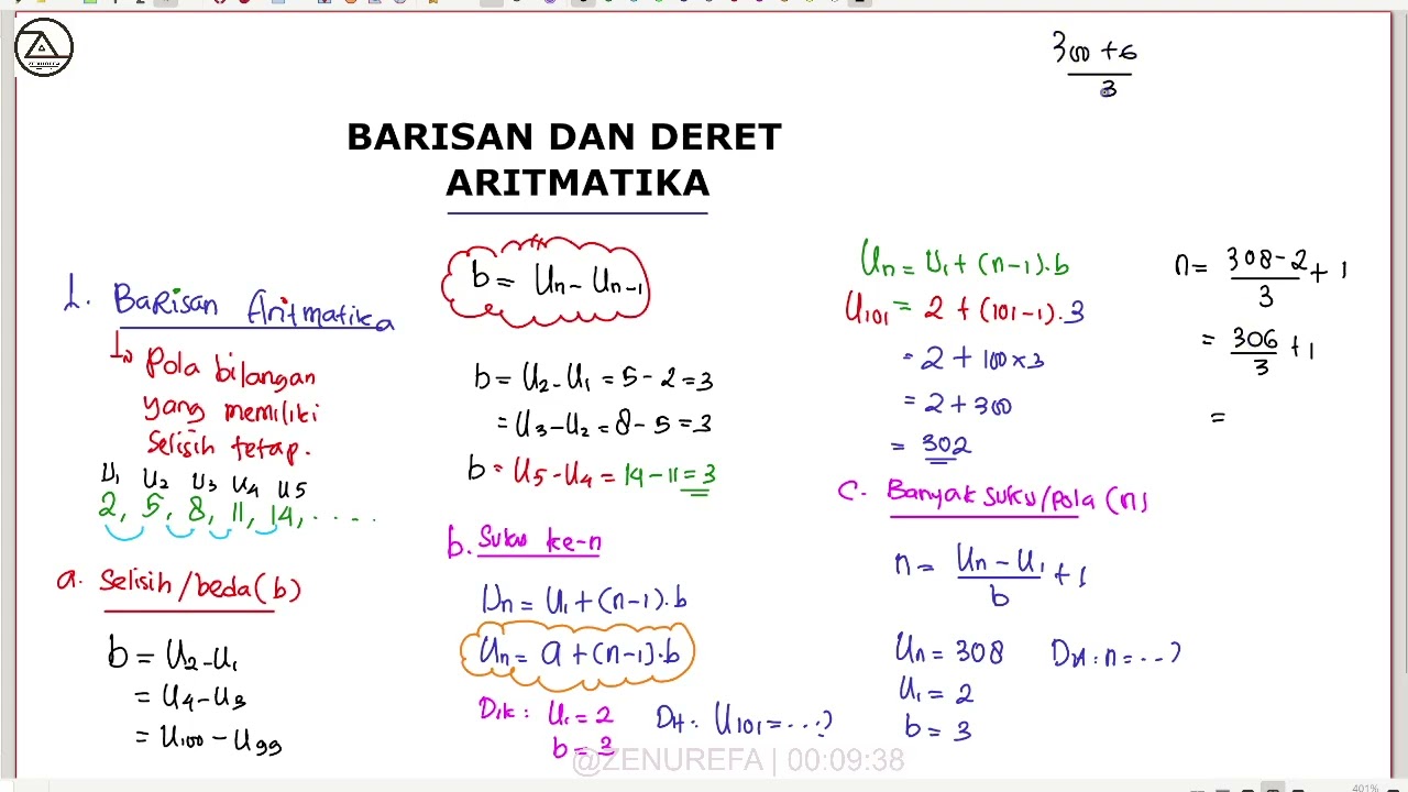 BARISAN DAN DERET ARITMATIKA