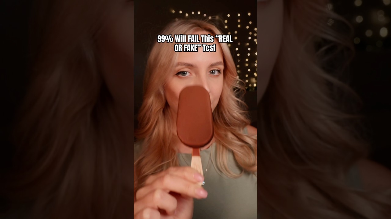 No Way You Get All These Right 😭 ASMR REAL OR FAKE #asmr #tingles #shortsasmr #asmrsounds