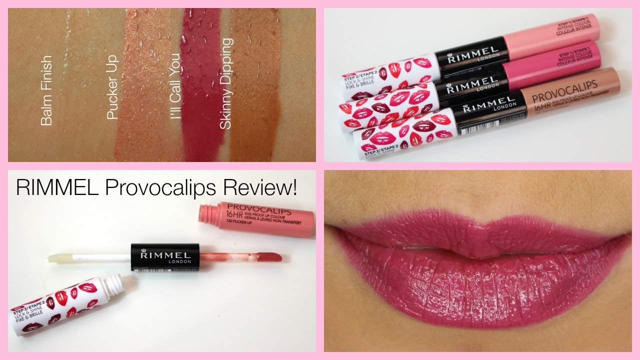 60 Second Review: Rimmel Provocalips 16HR Lip Stains | Bailey B.