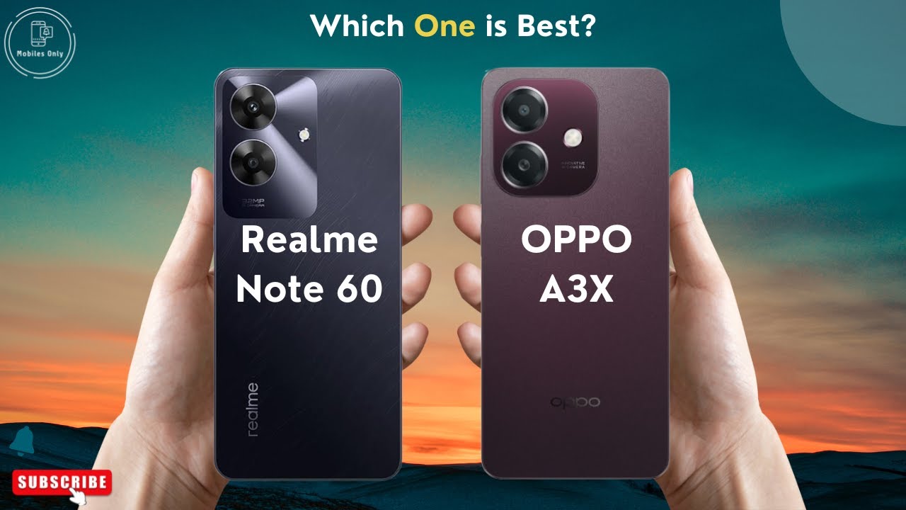 Realme Note 60 vs OPPO A3X