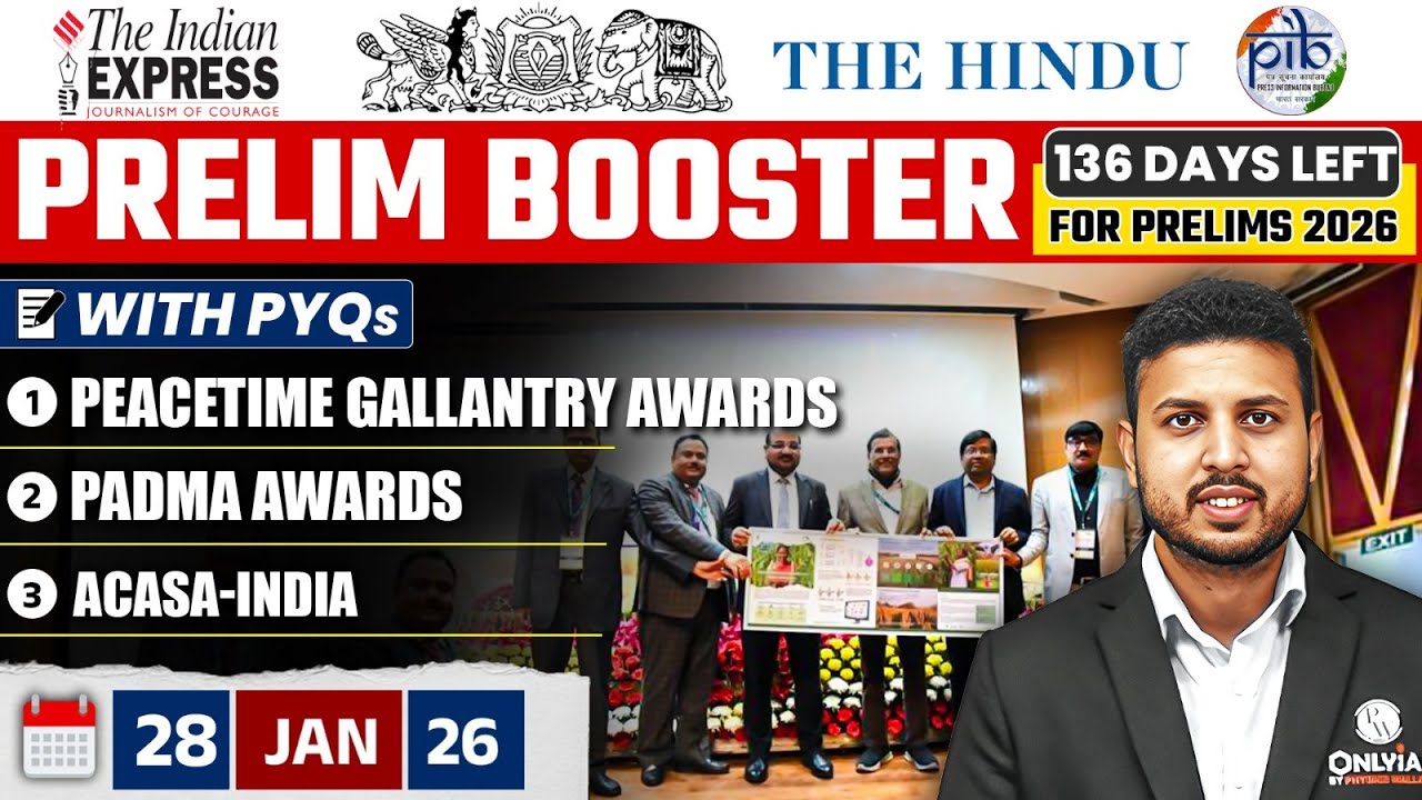 Daily Current Affairs- 28 January 2026 | The Hindu News Paper | Prelim Booster by Rishav Sharma Sir