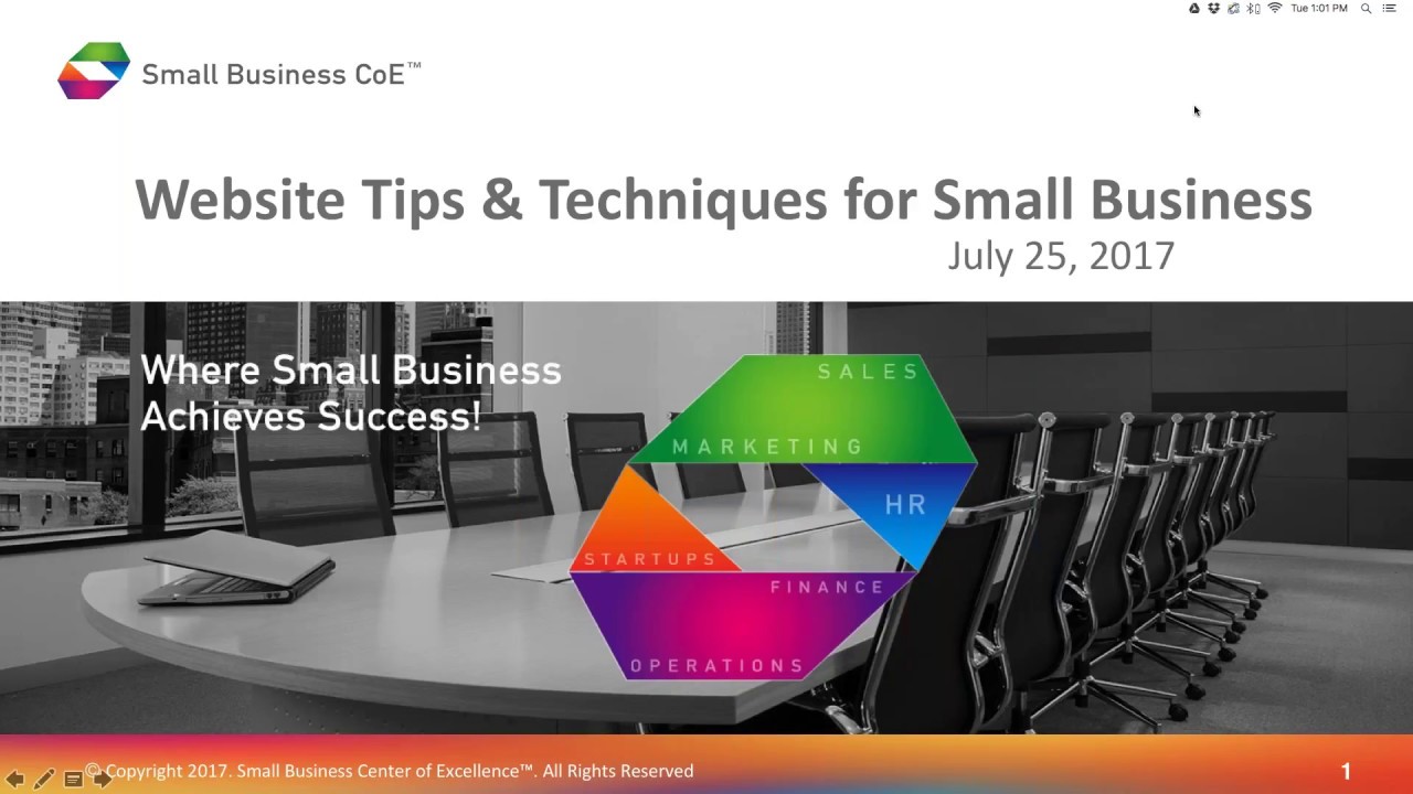 Website Tips and Techniques for Small Business