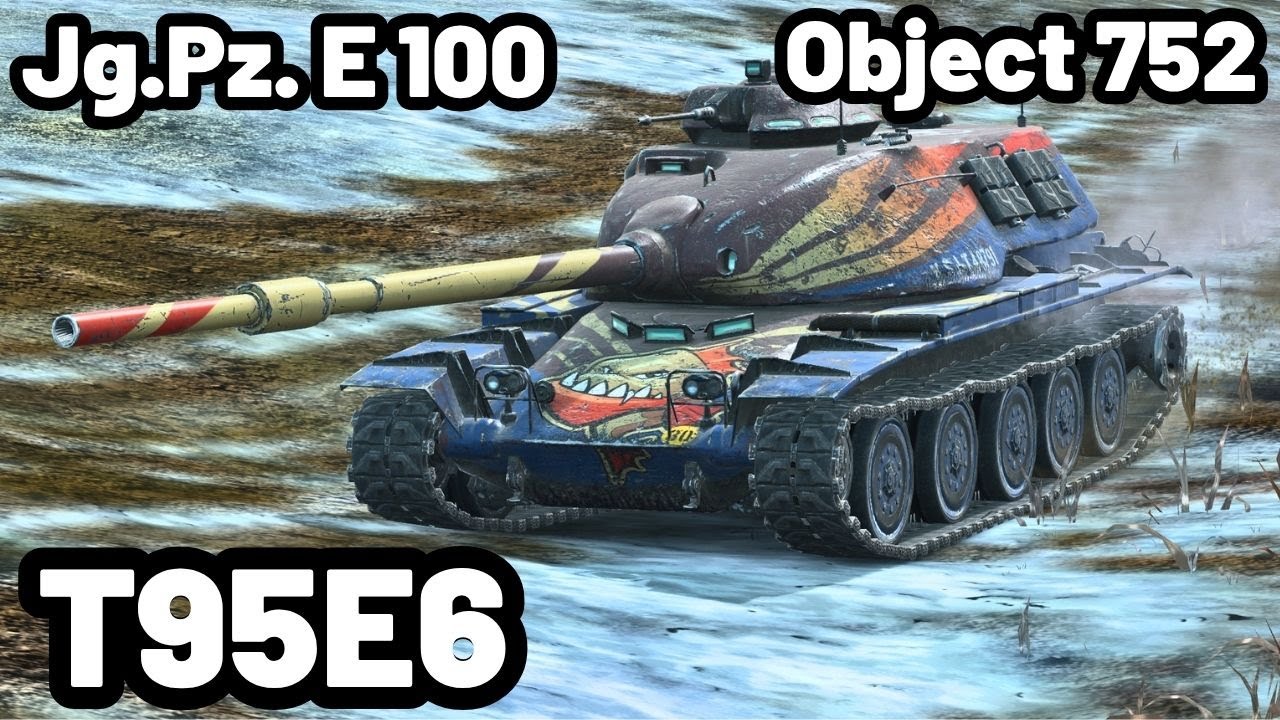 T95E6, Jg.Pz. E 100, Object 752 | WOT Blitz Pro Replays