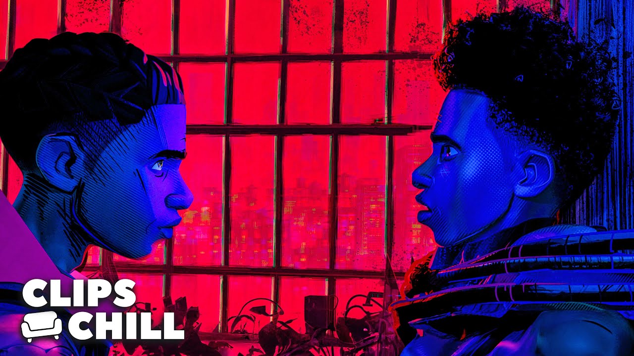 Miles Meets Prowler Miles from Earth 42 | Spider-Man: Across the Spider-Verse