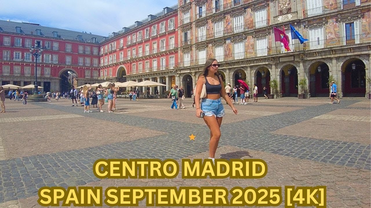 Life in City Center Madrid, Spain. September 2025 [4K]