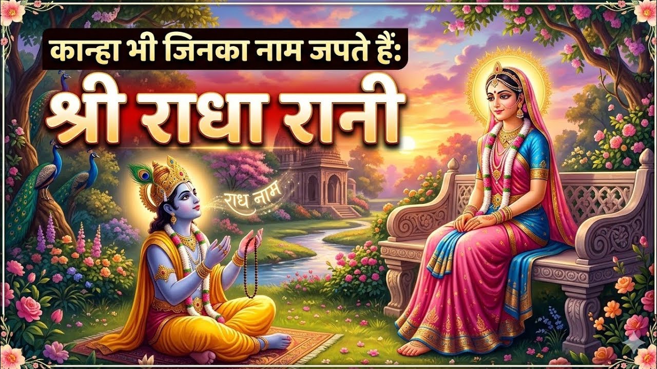 कान्हा भी जिनका नाम जपते हैं: श्री राधा रानीराध नाम......| Radharani ka ashirwad⁩ #motivation #maa