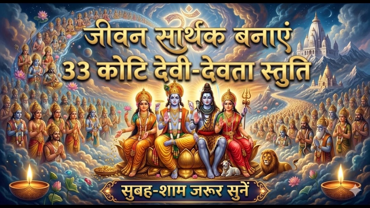 33 कोटि देवी-देवताओं की स्तुति - सम्पूर्ण देवी-देवता कृपा स्तोत्र - Most Powerful All Gods Stuti