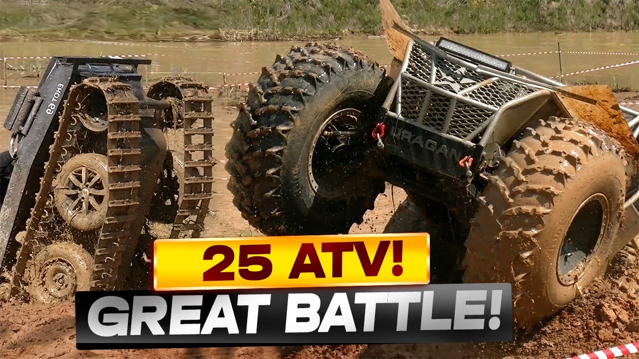 25 various incredible ATV in a hard competition!