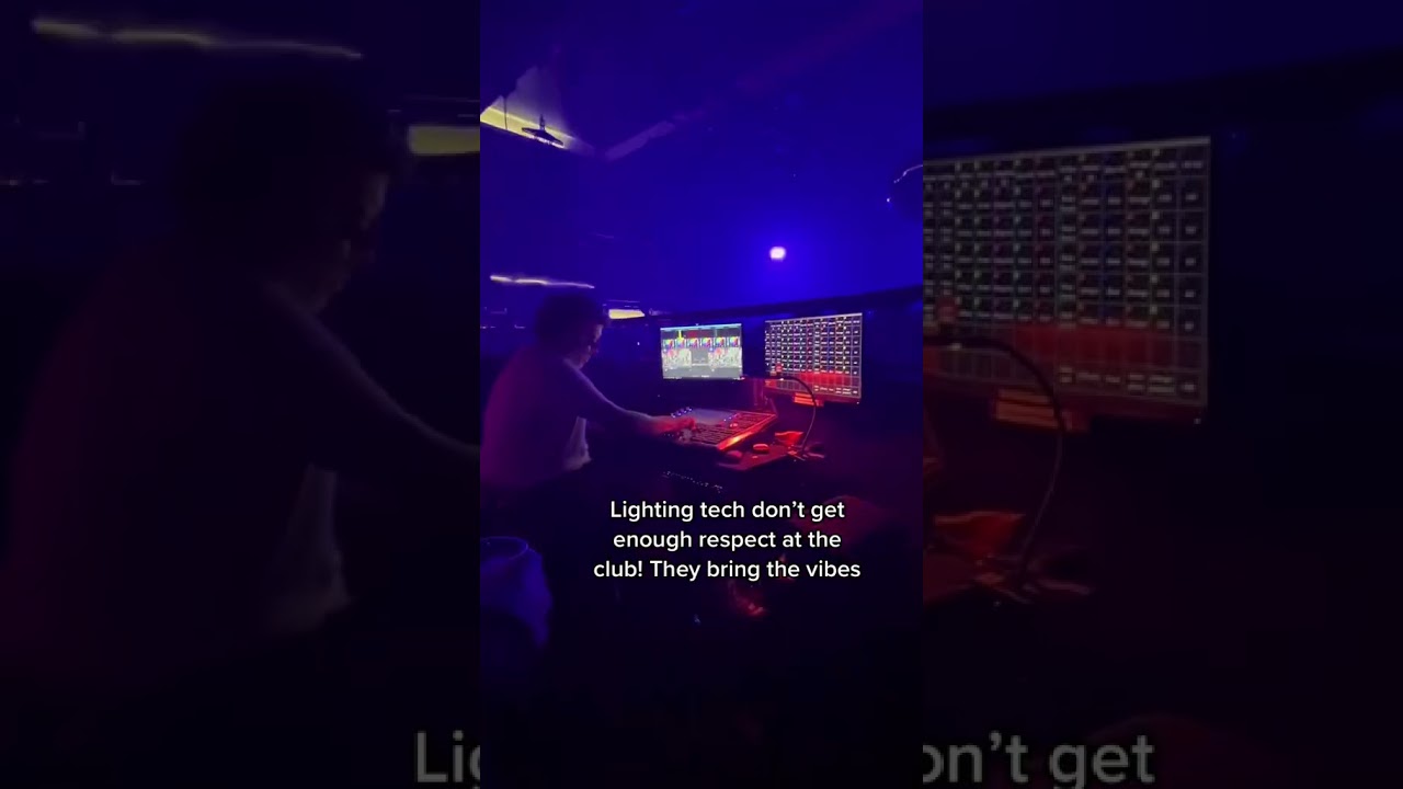 Lighting tech don&rsquo;t get enough respect at the club! They bring the vibes #shorts