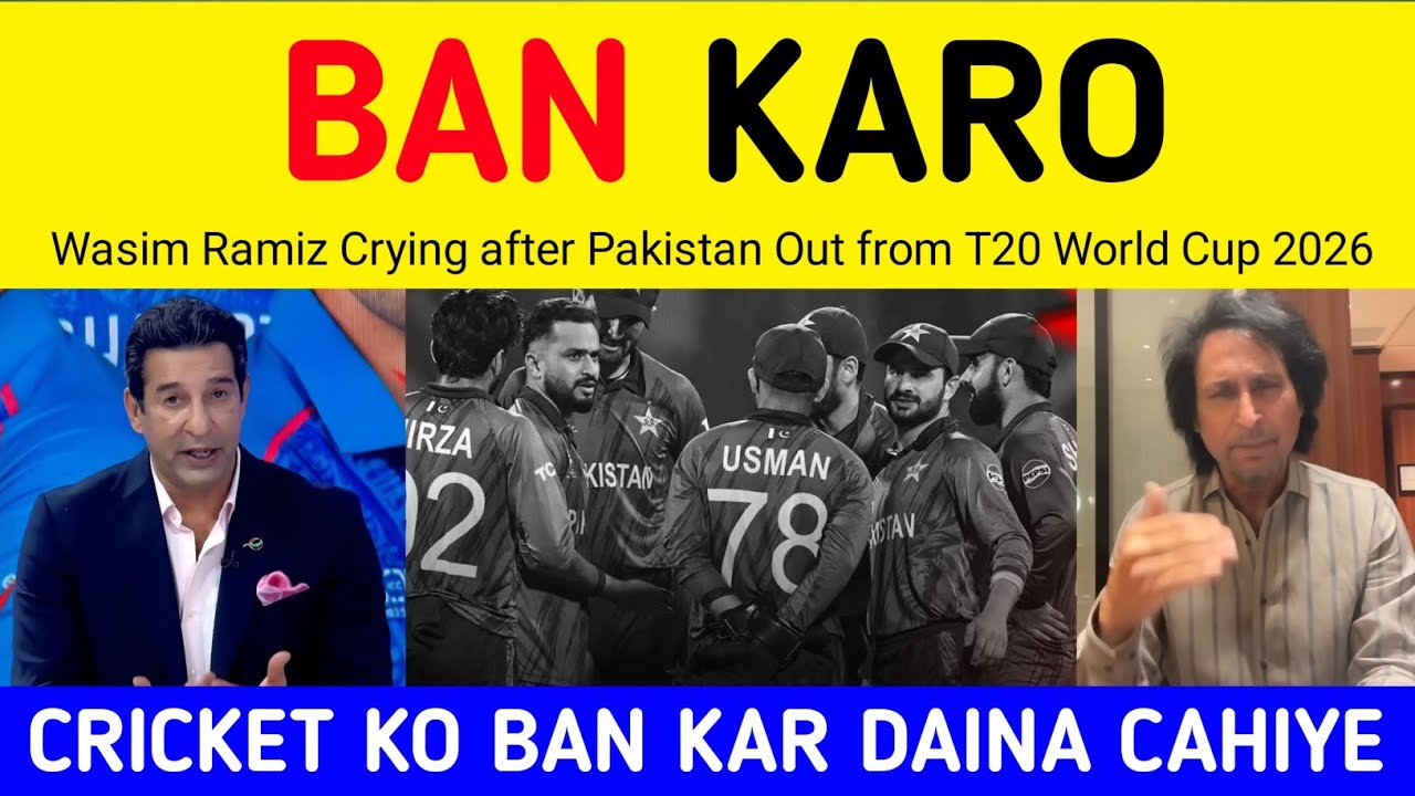 Wasim Akram Ramiz Raja Crying after Pakistan out from T20 Wc | Pakistani Media after Wc out