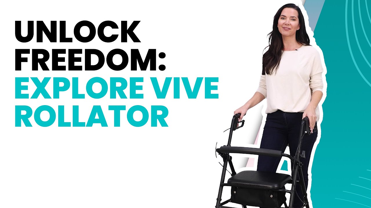 🌟 Discover Vive Rollator: Lightweight & Safe!