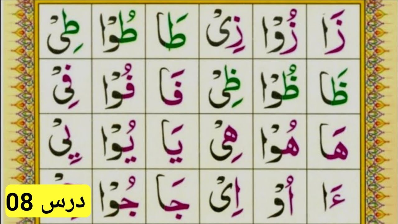 آموزش قاعده نورانی به زبان ساده و روان | آموزش قاعده نورانی درس 08 @teachingthequran7402