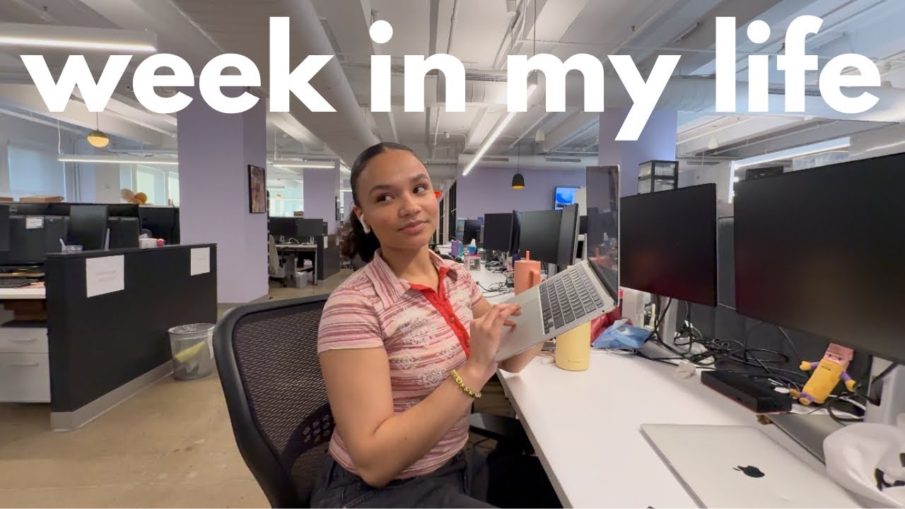 week in my life as a fashion student living in NYC ( internship vlog, events, friends, on set etc)x