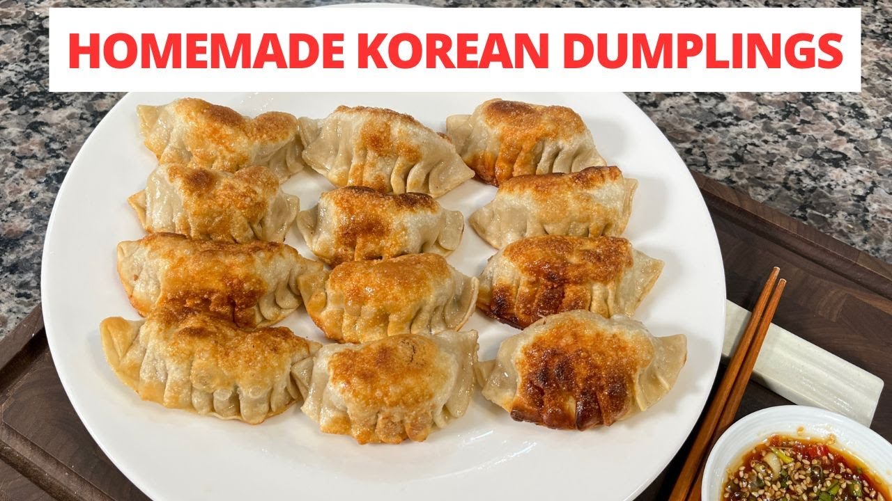 Приготовление корейских пельменей с нуля дома.