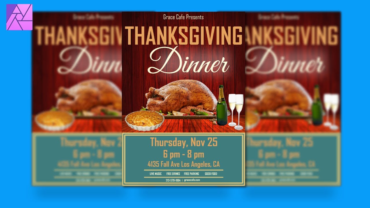 How to Create a Thanksgiving Flyer in Affinity Photo