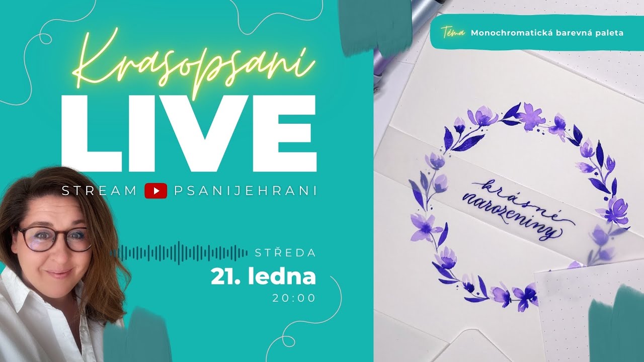 LIVE – Monochromatická technika – jedna barva, nekonečně možností