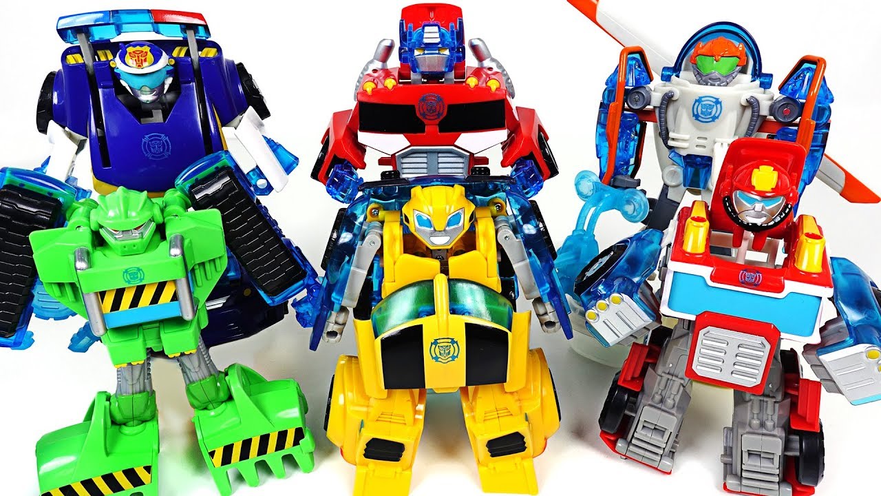 Ruthless pirates appeared! Transformers Rescue bots energize Bumblebee, Heatwave! - DuDuPopTOY