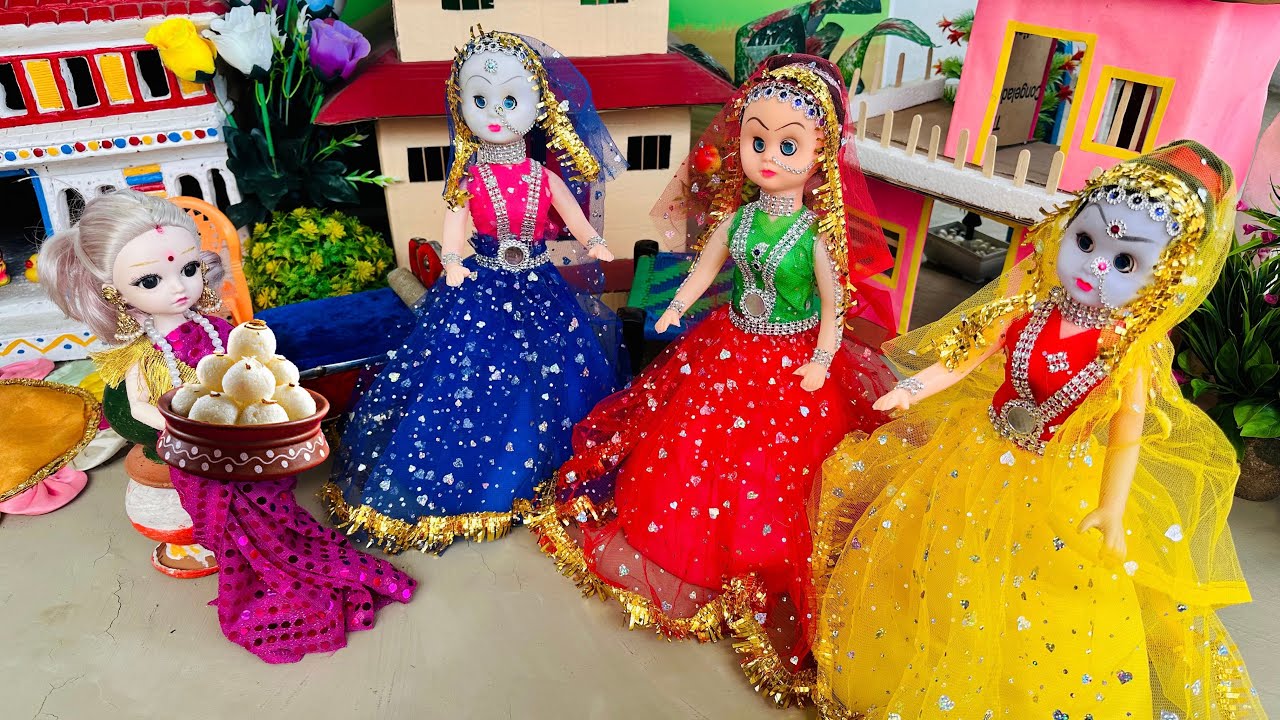 Radha's story part -490/রাধার বাড়িতে এলো লাল নীল হলুদ পরী।putular golpo/putul khela