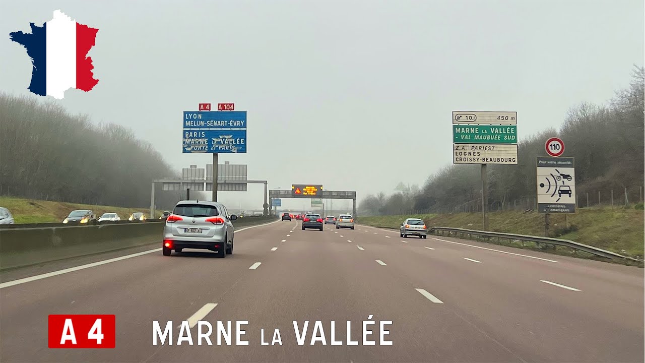 France (F): A4 in Paris region (Marne-la-Vallée)