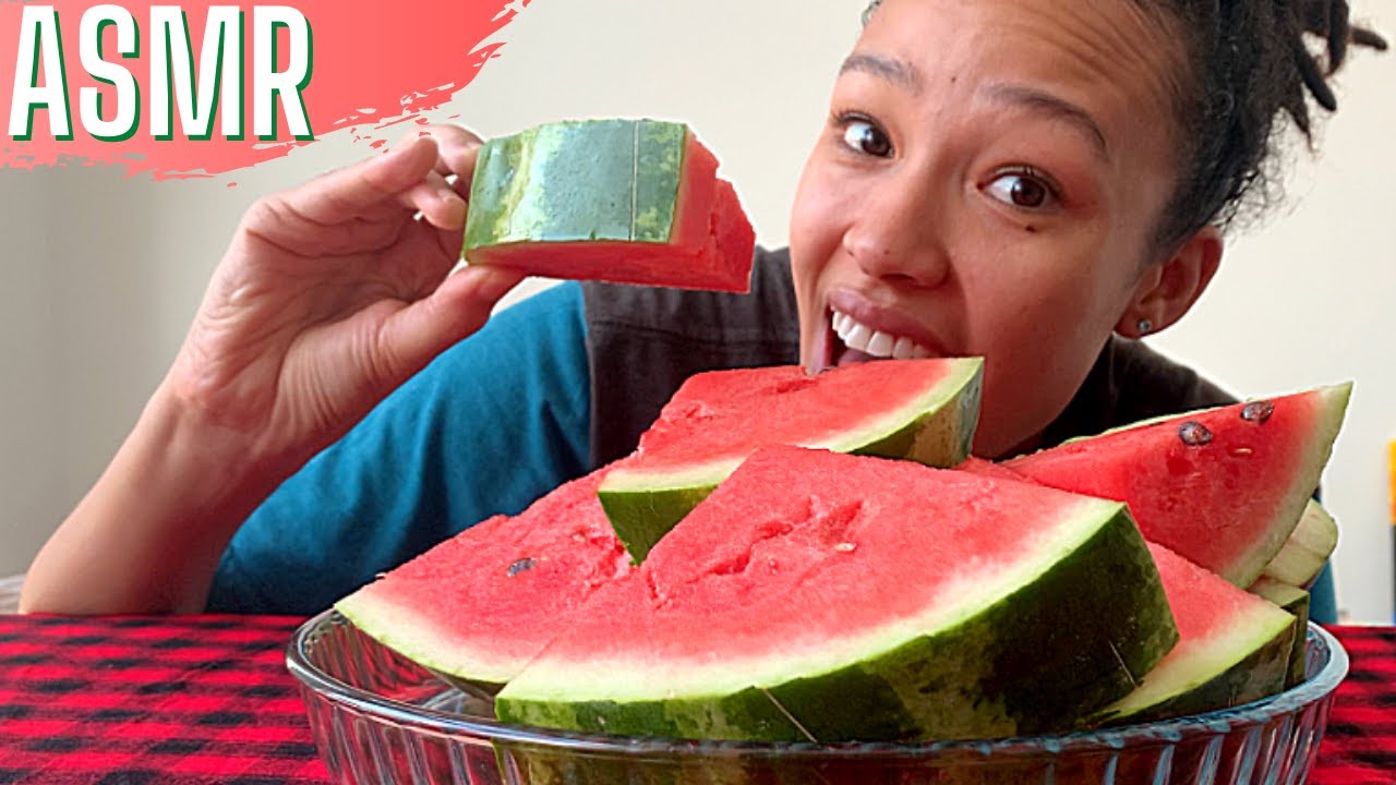 Enjoying JUICY Watermelon 🍉ASMR
