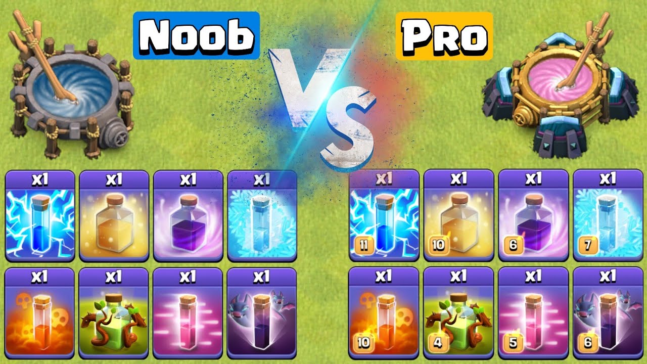 Level 1 Spells Vs Max Spells - Clash of Clans