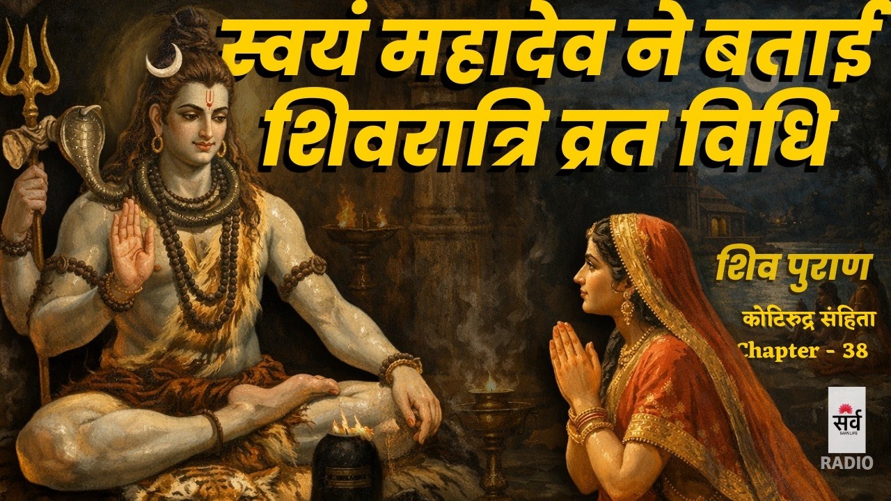 शिवरात्रि की महिमा | स्वयं महादेव ने बताई शिवरात्रि व्रत विधि | शिवपुराण कोटिरुद्र अध्याय 38 | Radio