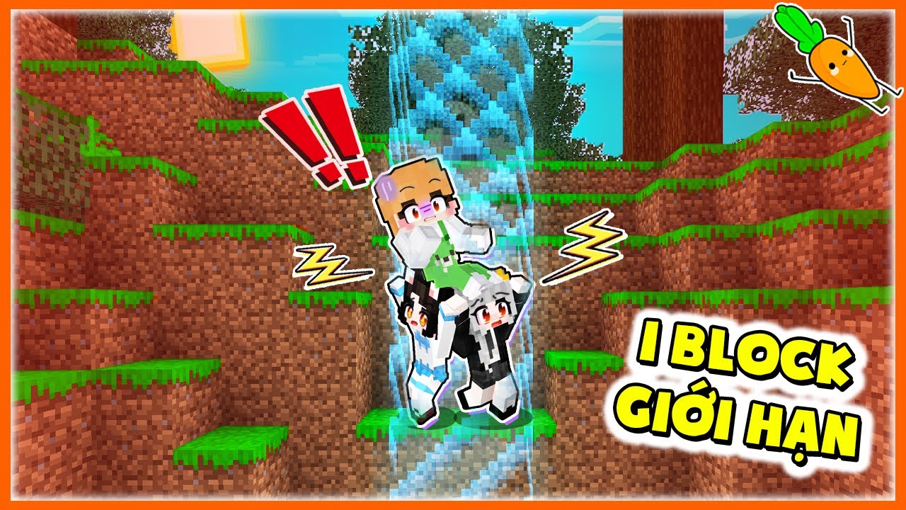 Kamui Và Hội Chị Em Thử Thách Sinh Tồn 1 BLOCK GIỚI HẠN Trên Núi Cao Trong Minecraft