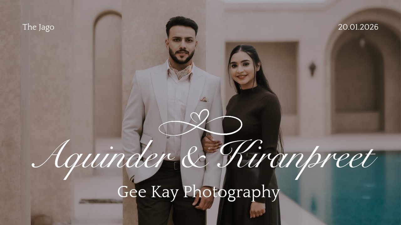 JAGO LIVE // AQUINDER SINGH ❤️ KIRANPREET KAUR // GEE KAY PHOTOGRAPHY JAGRAON