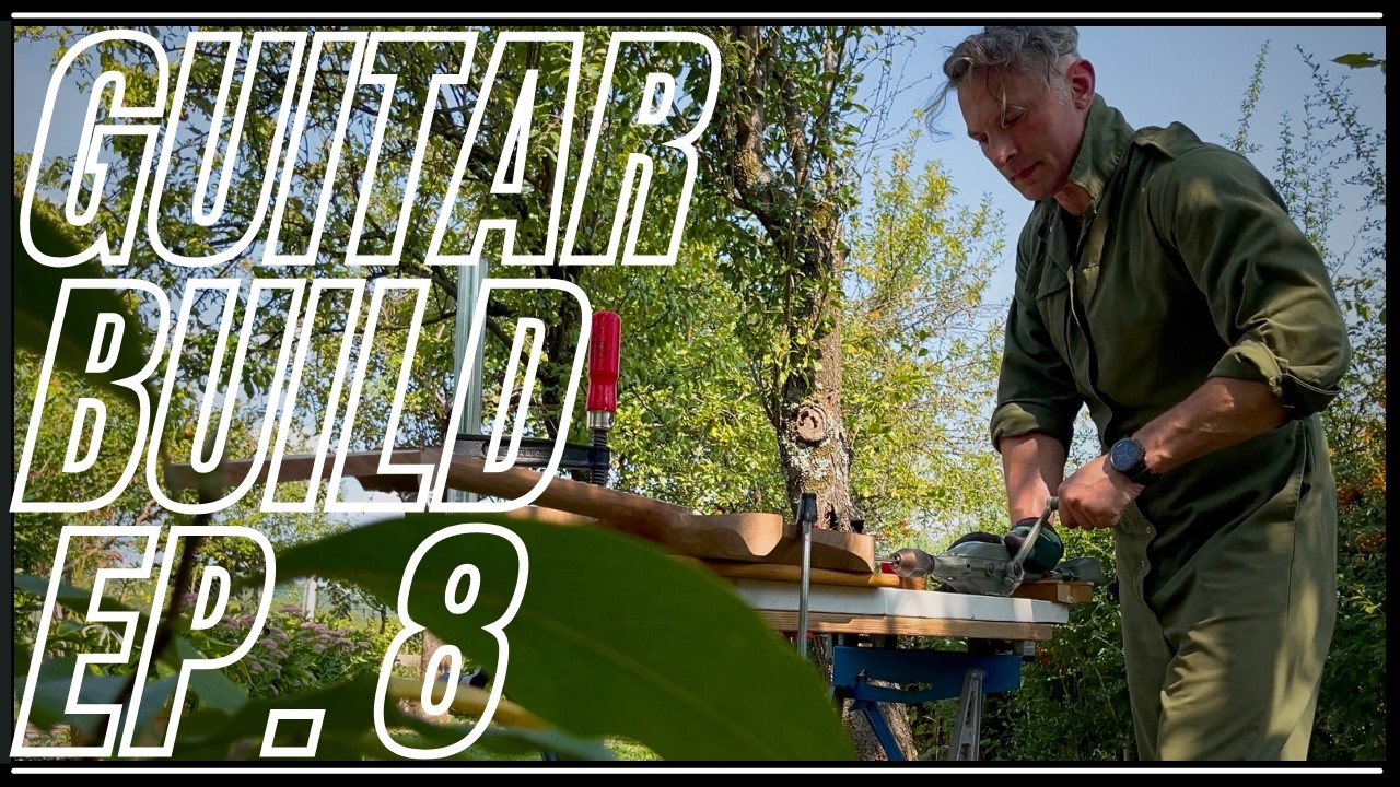 Building a electric Guitar without electricity Video Series Episode 8