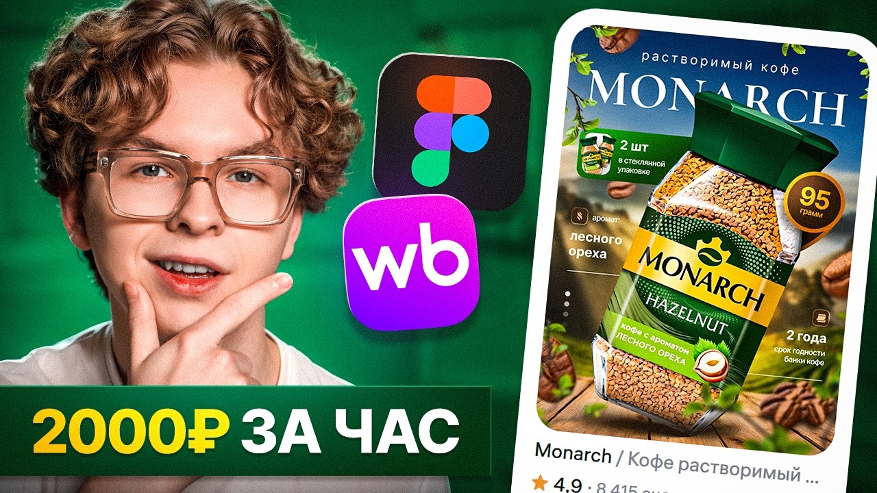 Выполняем Реальный Заказ по ДИЗАЙНУ на Фрилансе | Дизайн карточки Wildberries