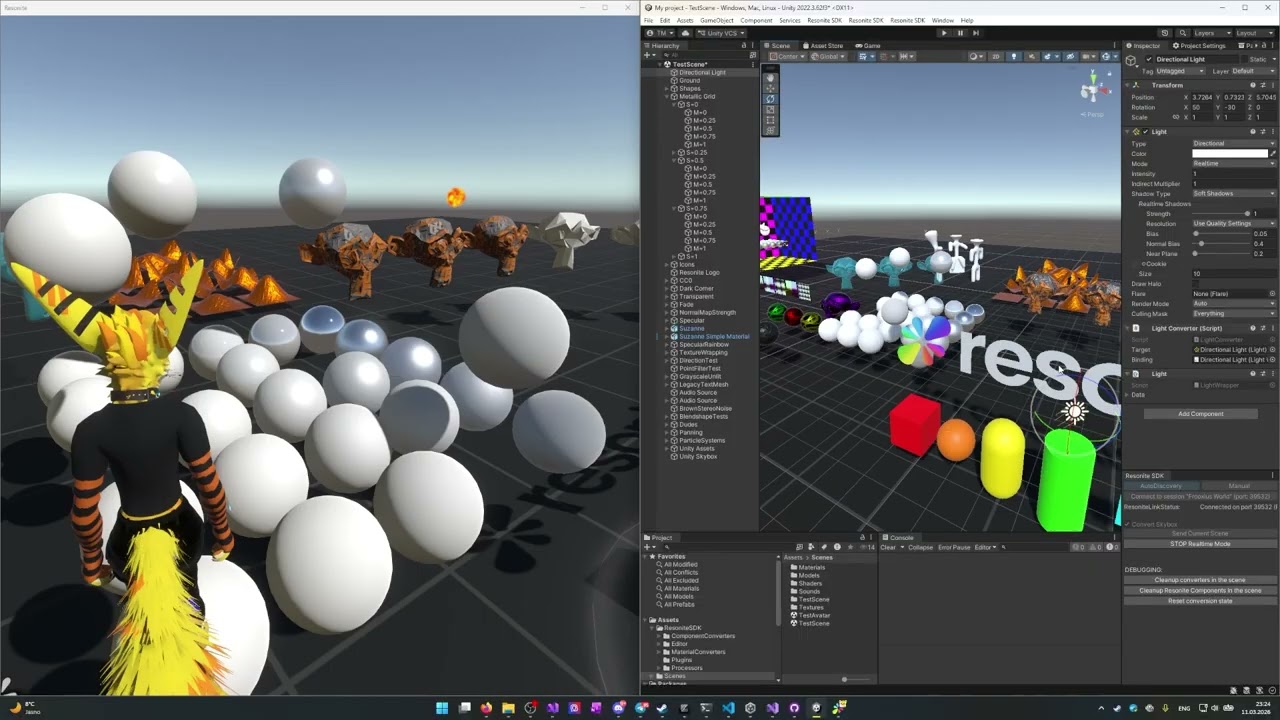 Начало работы с Resonite SDK для редактора Unity (руководство по бета-версии 0.0.1)