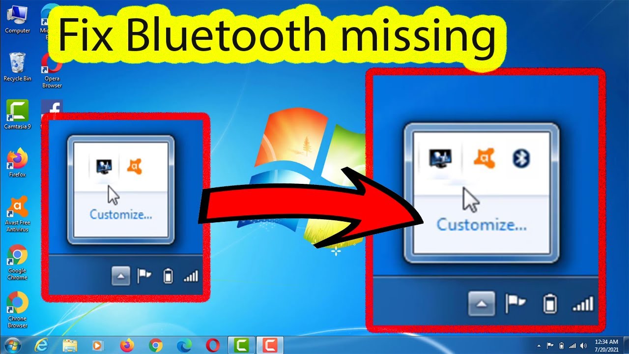 Bluetooth не отображается в Windows 7