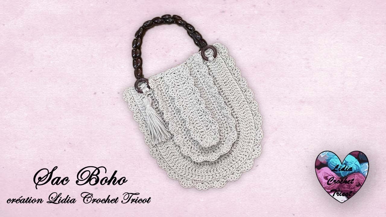 Sac Boho tutoriel crochet by Lidia Crochet Tricot