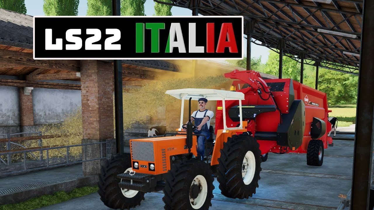 LS22 ITALIA #07: Stroh einstreuen für unsere Kühe | FARMING SIMULATOR 22