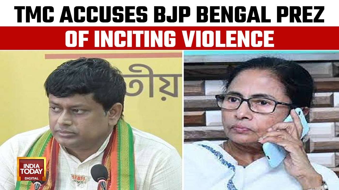 TMC Accuses BJP Bengal Prez Of Inciting Violence Says BJP Asks Central Forces To Attack Oppn