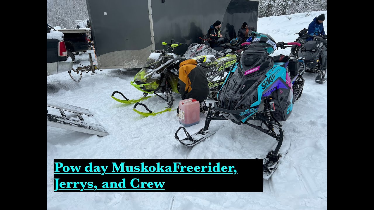 Pow with Freerider, Jerrys, and Crew