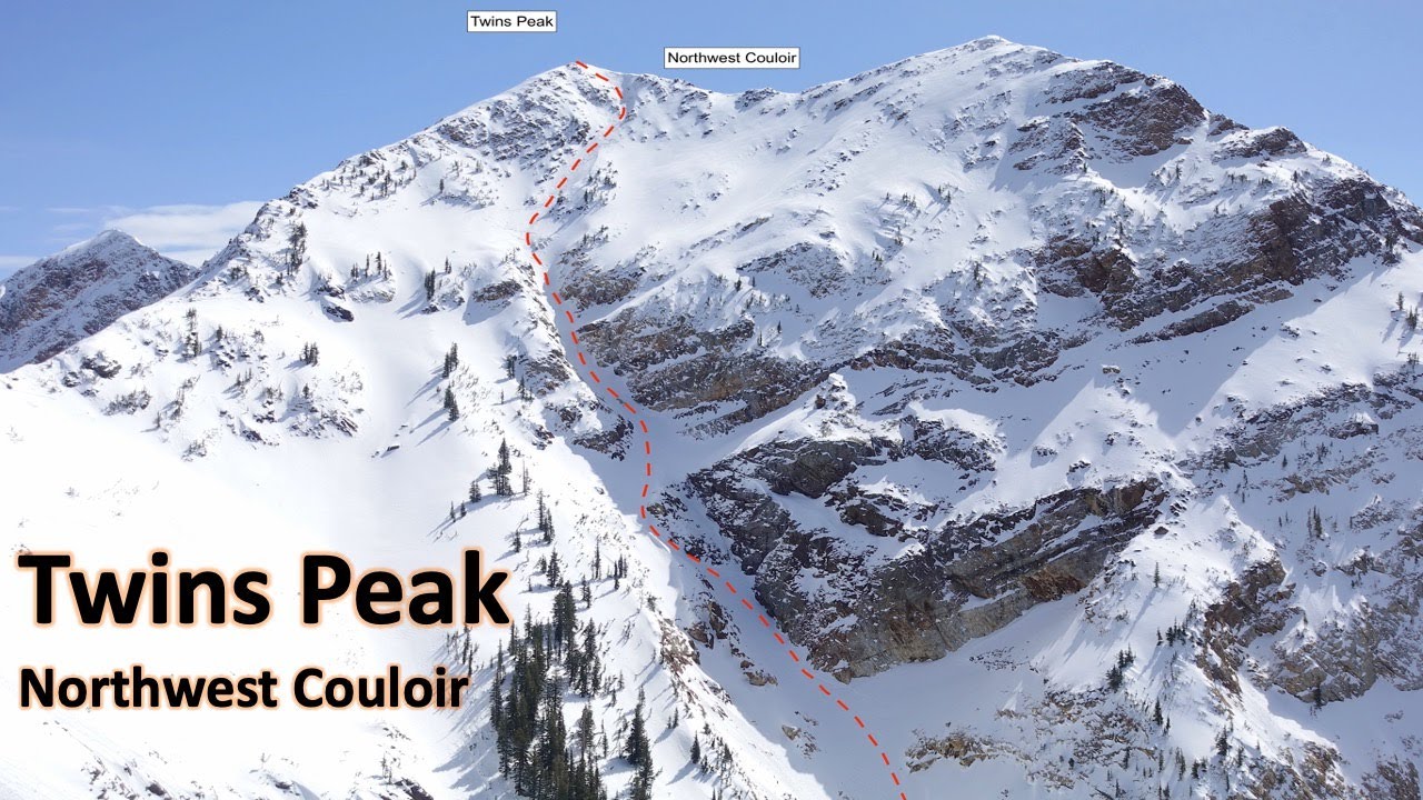 Twins Peak Northwest Couloir, Diving Board, and Stair Gulch Ski Descent