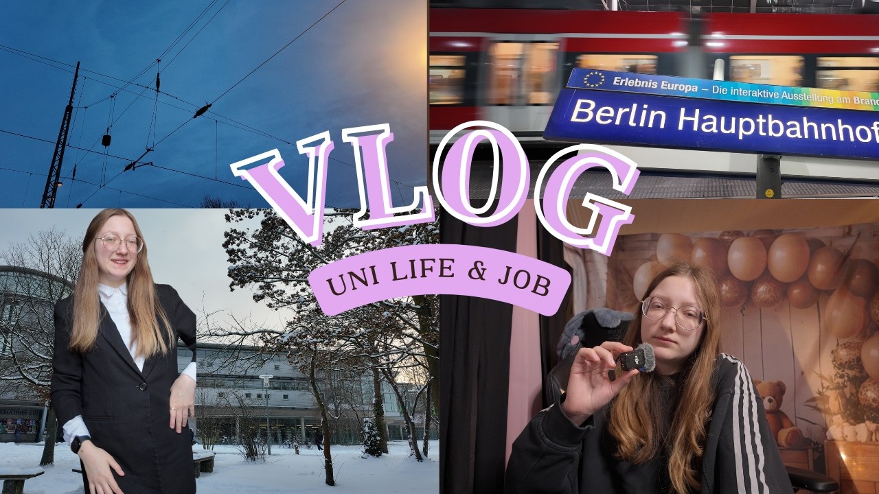 Klausurenphase 🏫 Fahrt nach Berlin mit Hindernissen  & Selbstzweifel 🎭 Vlog 26.01-01.02.2026