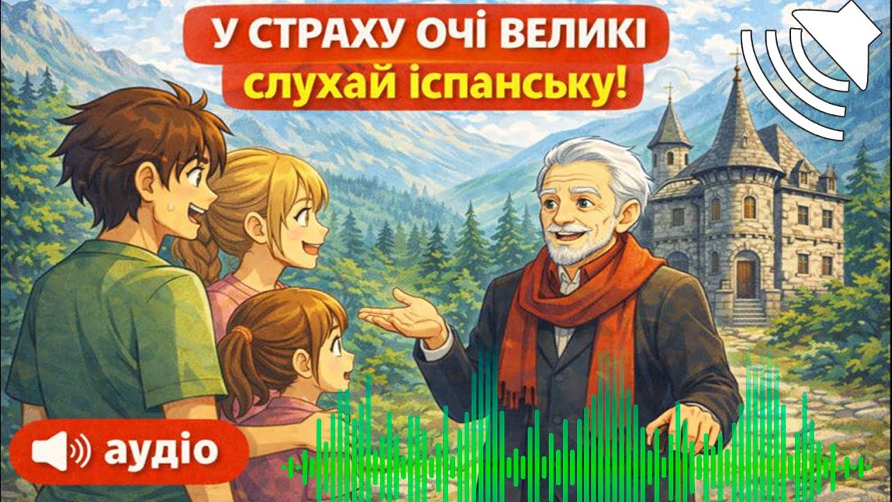Ніч у старому замку | Аудіо Slow Spanish A1–A2